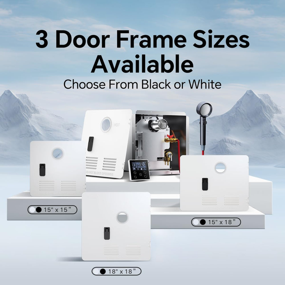 Ranein Gen II RV exterior installation shows easy fit into standard cutouts.