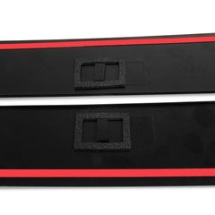 RANSOTO B-pillar trim installed on left side demonstrating improved exterior look