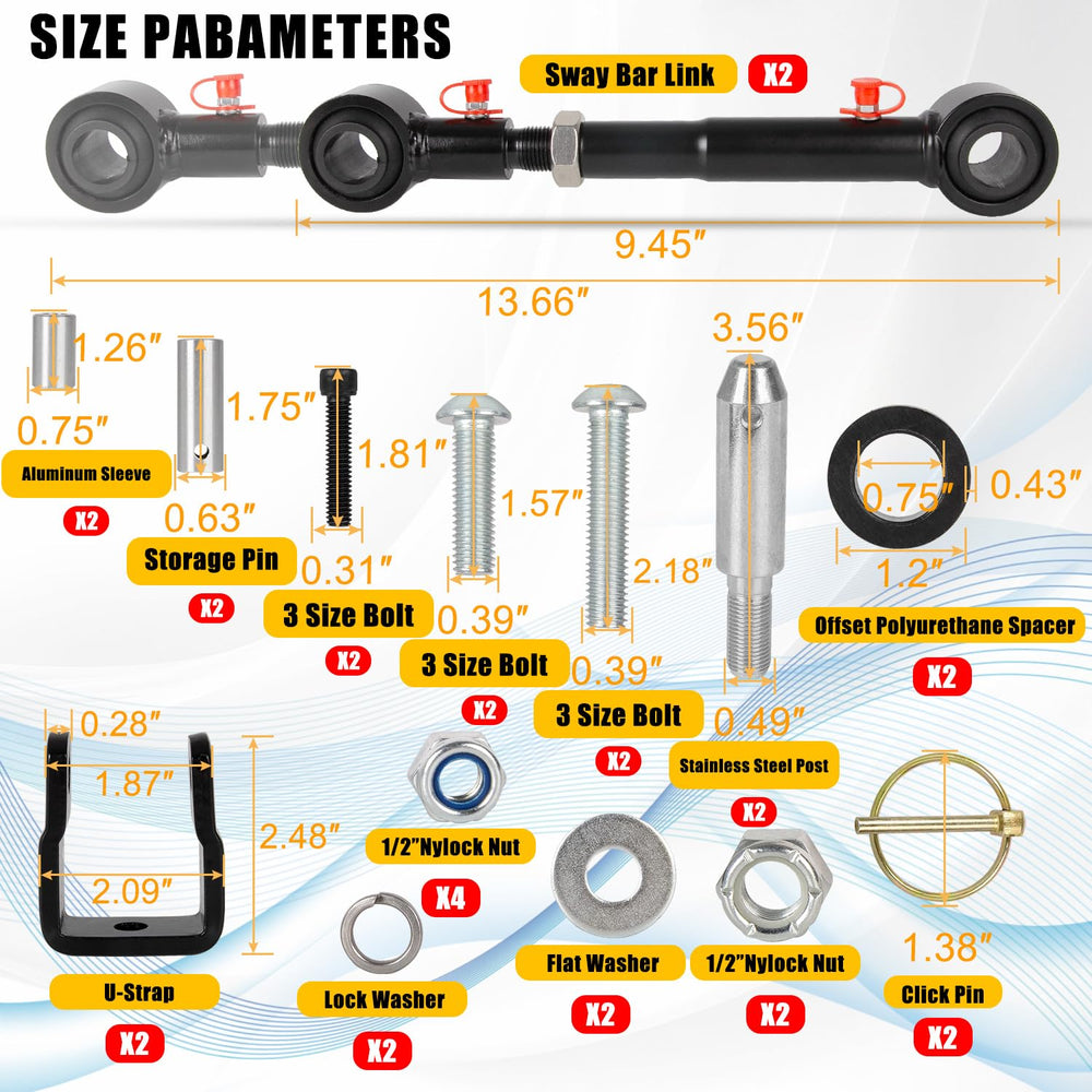RANSOTO heavy-duty steel and polyurethane components designed for rugged off-road use.