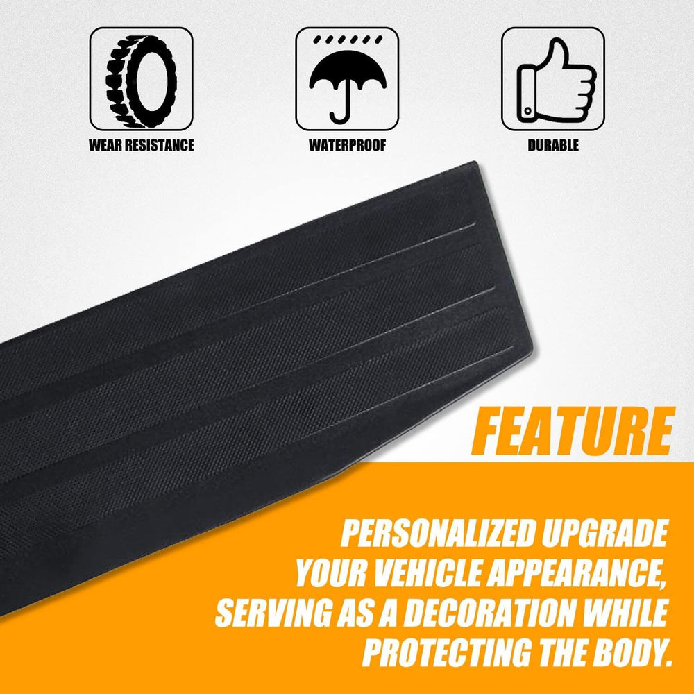 Matte black RANSOTO trim complements F-150 styling and guards surfaces