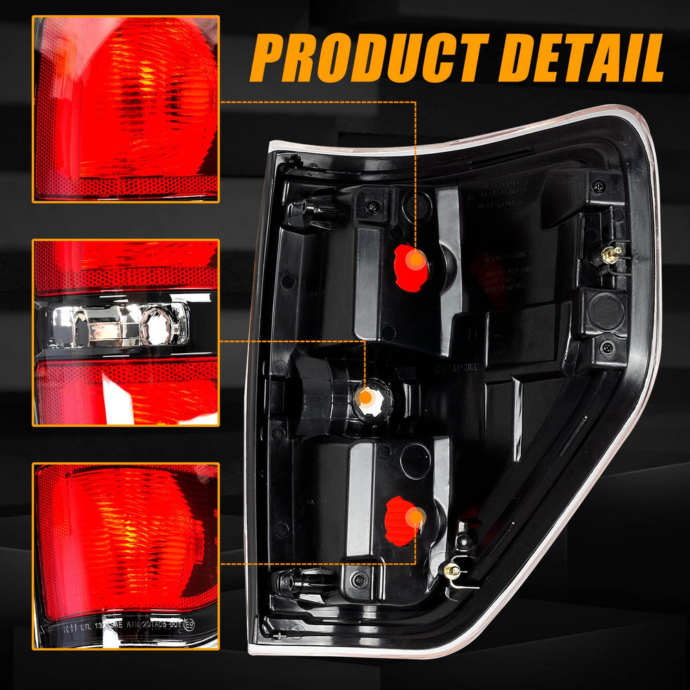 RANSOTO Ford F-150 taillight packaging with smoked lens for easy install