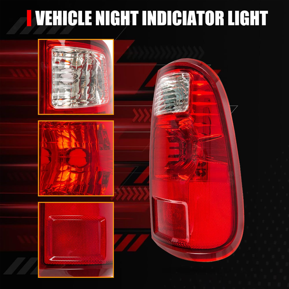 RANSOTO tail light for Ford F-450 rear angle boosts visibility in weather.