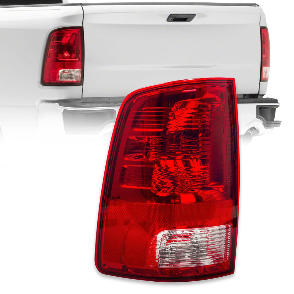 RANSOTO left tail light for Dodge Ram 2009-2018 with enhanced rear visibility.