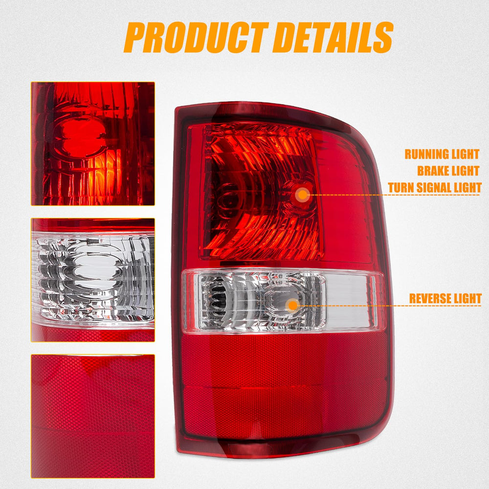 RANSOTO waterproof and dustproof seal highlight durable tail light performance.