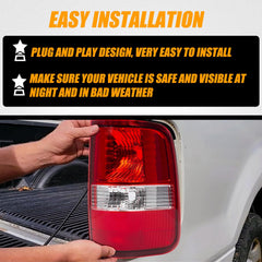 RANSOTO tail light wiring and plug-and-play setup shown for quick installation.
