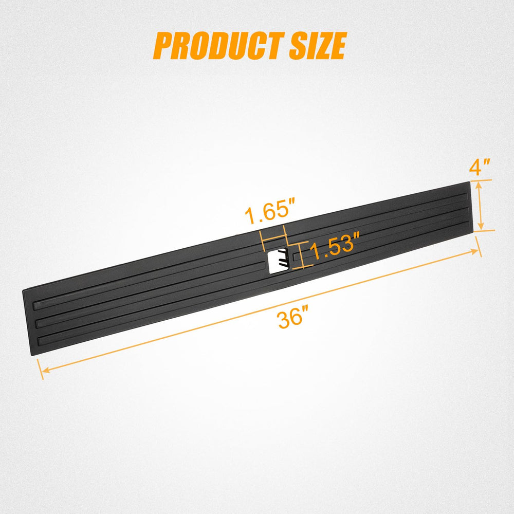 RANSOTO tailgate-step cap installed on Ford F-150, durable ABS construction for daily use.