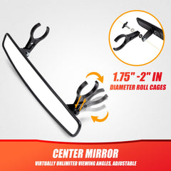 RANSOTO 360° adjustable pivot supports precise side-mirror angles.