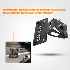 RANSOTO Z125 Pro license plate holder side mount for easy install