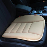 RaoRanDang memory foam car seat cushion in khaki for extended comfort