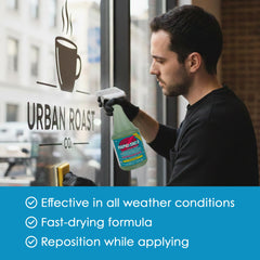 Rapid Tac II glass-application aids clean, bubble-free bonding on glass surfaces.