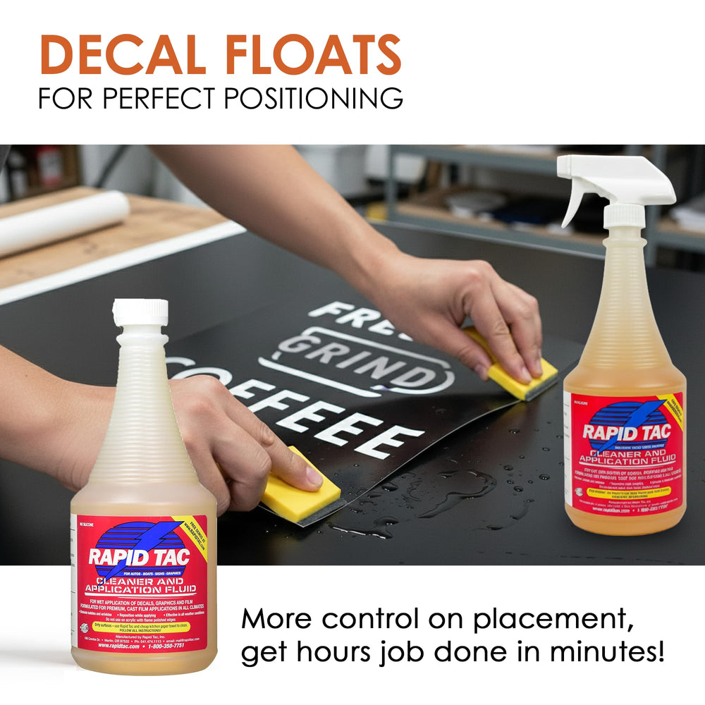 Rapid Tac for vinyl wrap and decal application on vehicles.