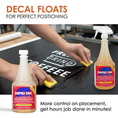 Rapid Tac for vinyl wrap and decal application on vehicles.