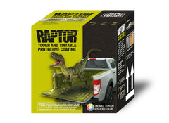 RAPTOR 0821V kit unboxing demonstrates a complete DIY bed liner system for trucks.