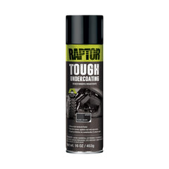 RAPTOR 1K Tough Undercoating bottle closeup for easy application and durable surface protection.