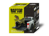 RAPTOR bed liner base bottle ready for tintable, durable protection on trucks.
