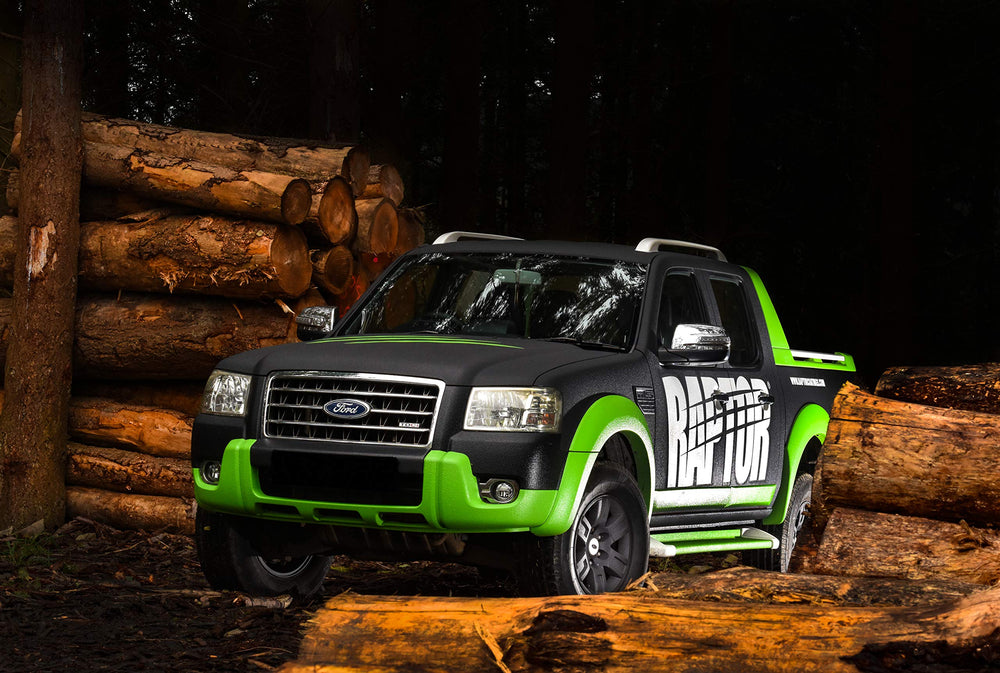RAPTOR Tintable Truck Bed Liner Kit bottle and hardener for reliable color tuning.
