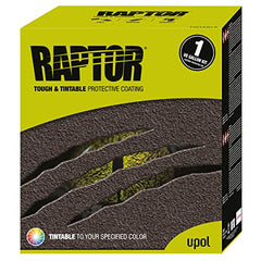 RAPTOR Tintable Truck Bed Liner Kit final gloss on coated surface.