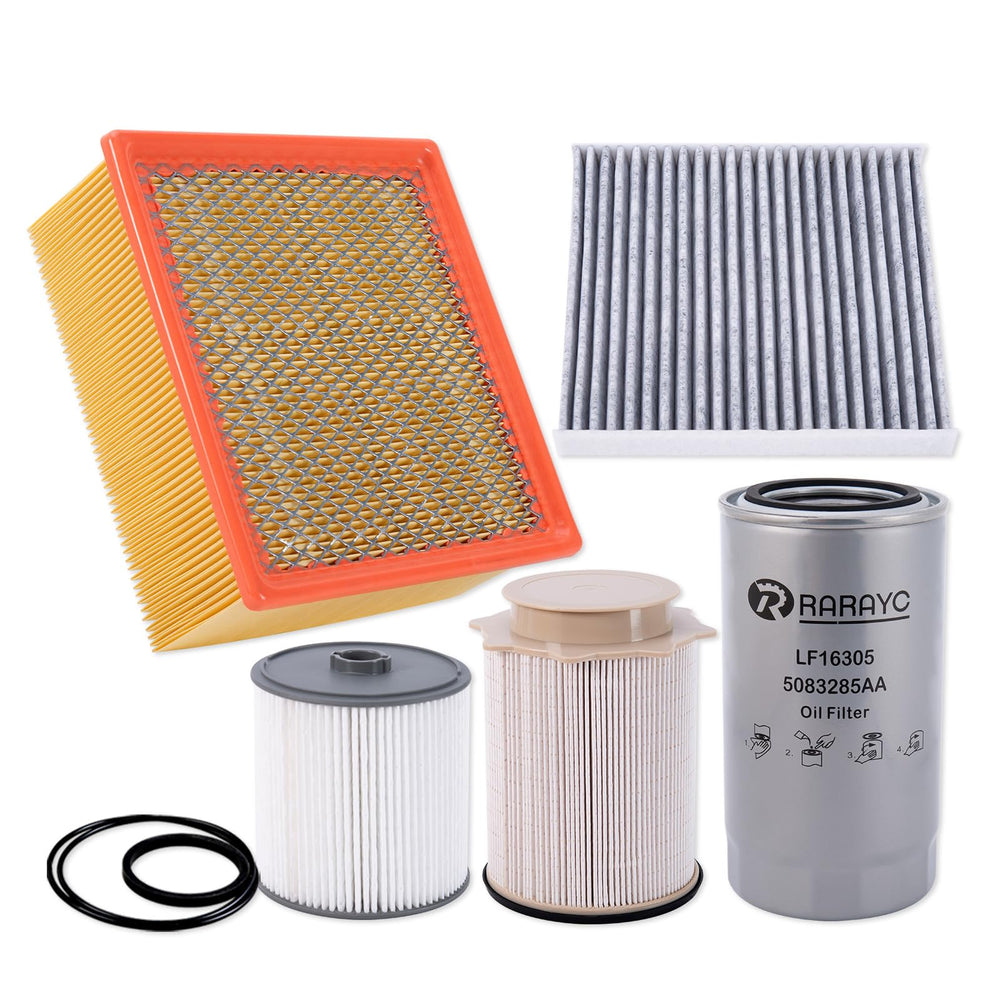 RARAYC 6.7L Cummins fuel filter kit assembly improves filtration and flow for Ram diesel.