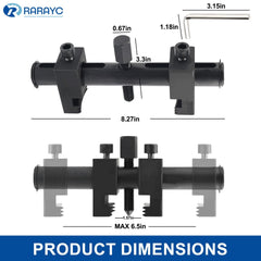RARAYC anti-slip thread detail for secure grip during disassembly