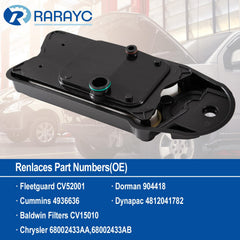 RARAYC crankcase breather filter kit for Ram 4500—maintains vent efficiency under heavy use.