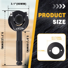 Includes washer for secure tool setup during use