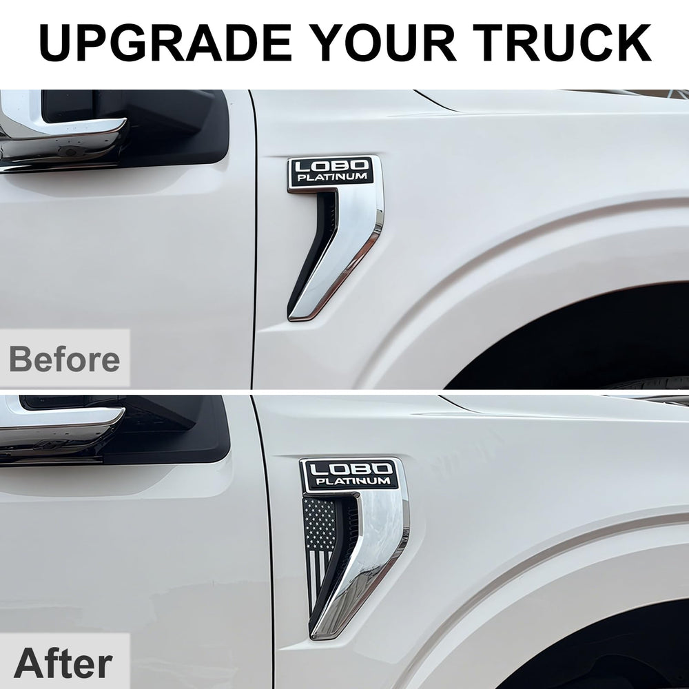 RAVOTOM exterior patch emblem for F-150 integrates with body lines