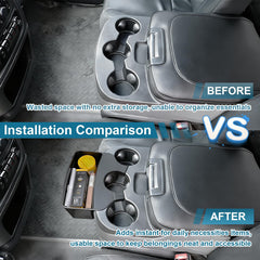RAVOTOM easy-installation design hangs over cup holder quickly