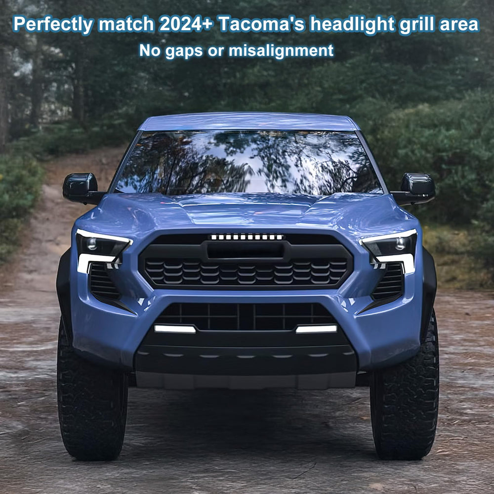 RAVOTOM left and right grille patches provide complete Tacoma grille enhancement.