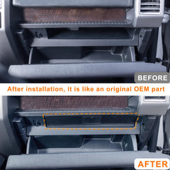 RAVOTOM glove box organizer inside Ford F-150 keeps items neatly stored.