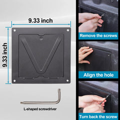 RAVOTOM protective cover aligns with the power supply area and keeps button access.