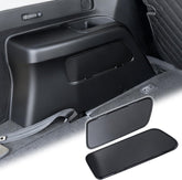 RAVOTOM rear cargo baffle installed in a 4Runner creating hidden storage space