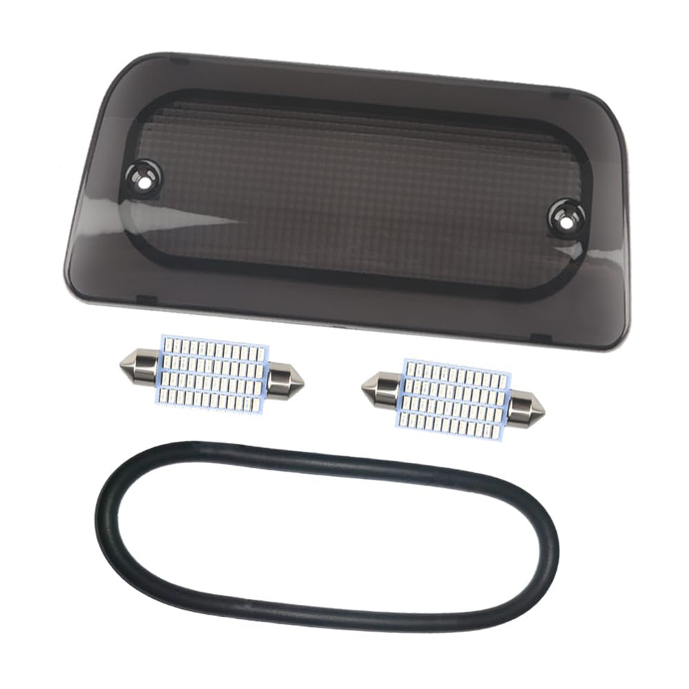 RAVSOFT 3rd brake light lens smoked cover enhances rear visibility.