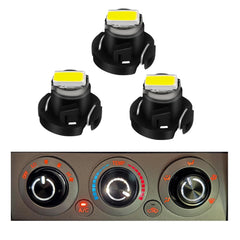 RAVSOFT AC climate heater LED bulbs white front view for quick interior upgrade.