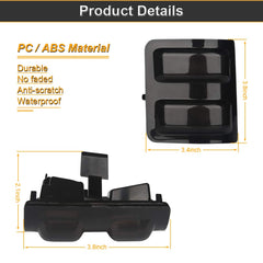 RAVSOFT closeup of smoked lens showing durable ABS housing and clear transmission.