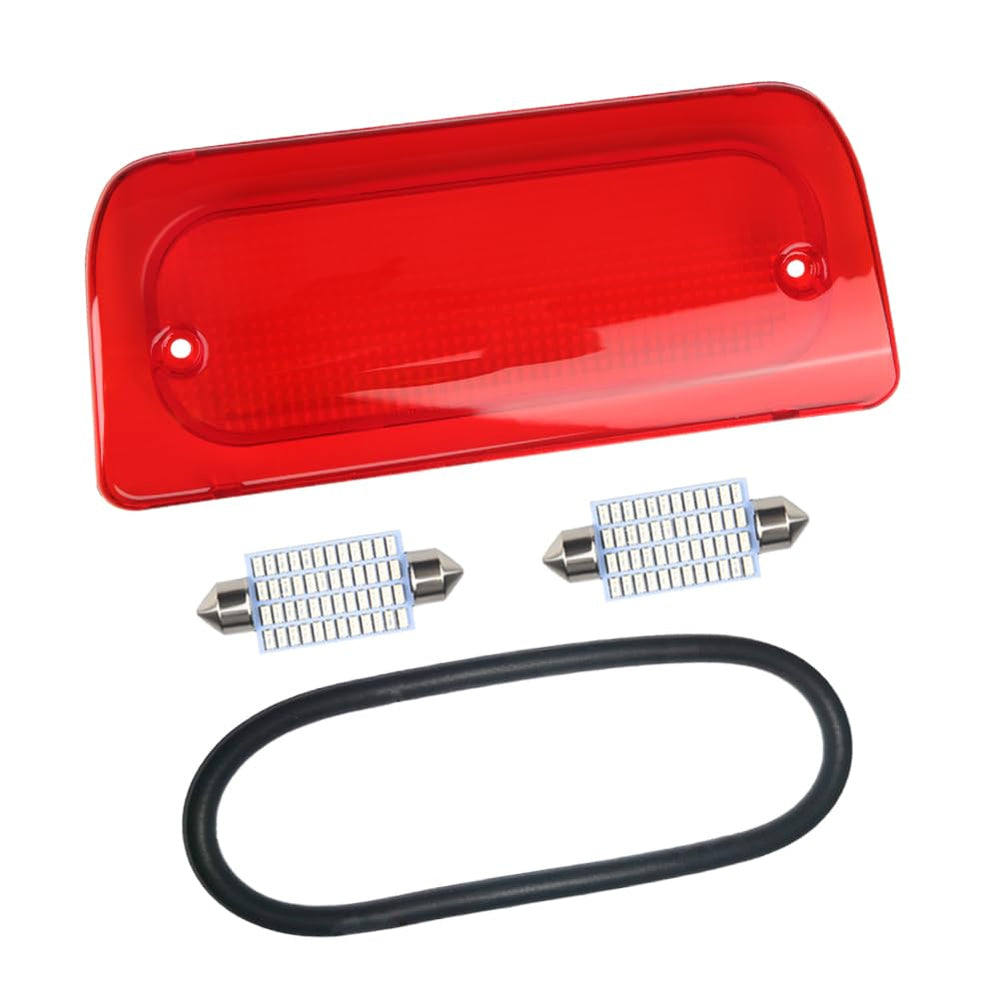 RAVSOFT third brake light lens red cover for extended cab improves night visibility.