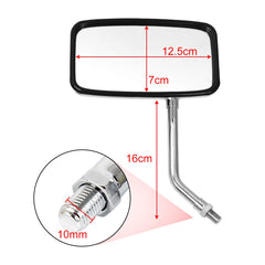 Rawsomes chrome mirror provides clear vision behind you in traffic.