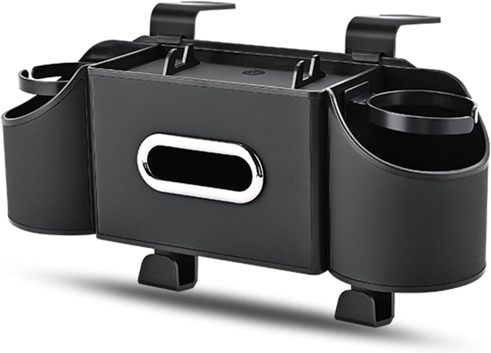 RAXSEG black leather backseat organizer blends with interior styling.