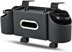 RAXSEG black leather backseat organizer blends with interior styling.