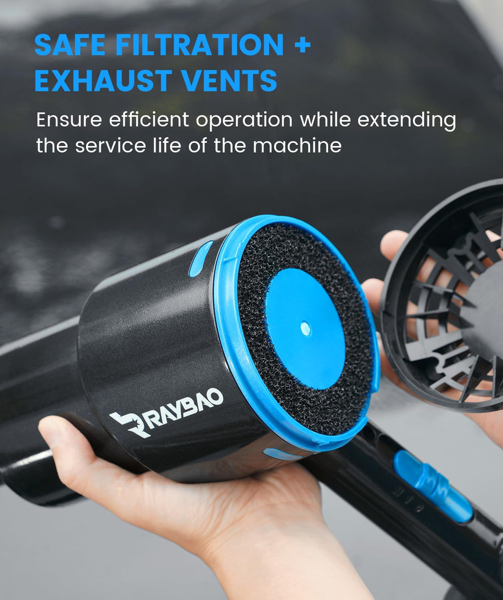 RAYBAO disassembly dust hood reduces noise and aids dust collection during drying