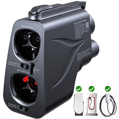 Raylix 2in1 adapter in compact design enables CCS1 charging anywhere