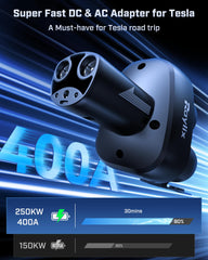Raylix CCS1 DC fast charging capability highlighted on the adapter