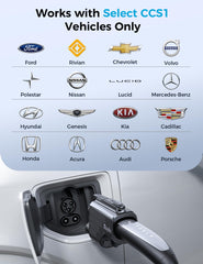 Raylix CCS1 adapter on a road trip enables wider charging options.