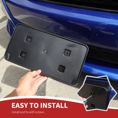 RAZPOY license plate frame reduces vibrations on rough roads.