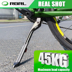 RBRL heavy-duty aluminum kickstand offers rust resistance for daily rides.