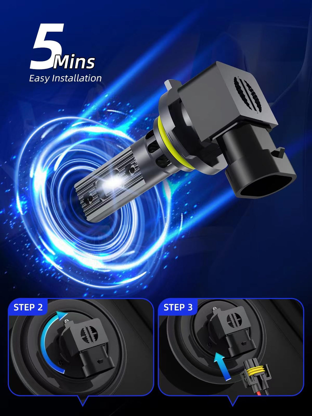 RCJ 9005 100W brightness enhances road visibility