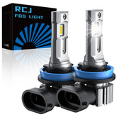 RCJ H11 bulbs front illumination for clearer night visibility.