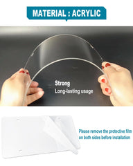 RCKJNJ clear license plate cover rear view ensures road-ready protection