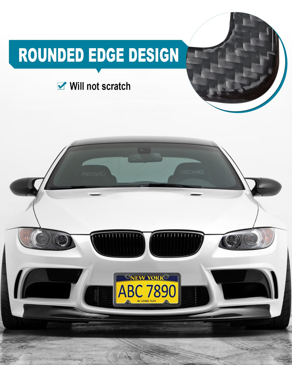 RCKJNJ foam pad backing reduces vibrations and protects paint.