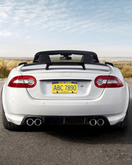 RCKJNJ plate cover installed on car shows full visibility