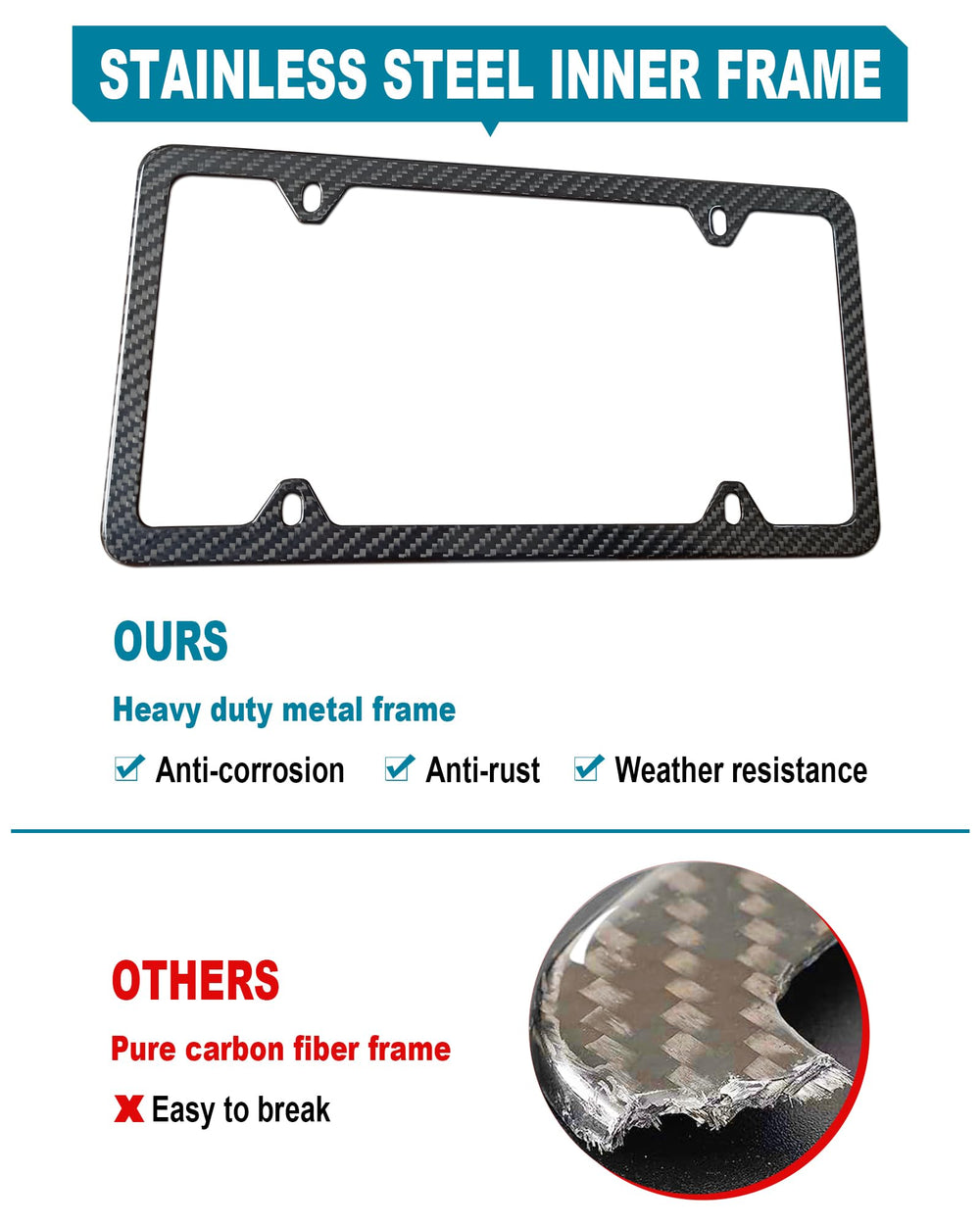 RCKJNJ stainless steel base detail highlighting sturdy structure and rust resistance.